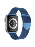 For Apple Watch Series 10 42mm / 9 8 7 41mm / 6 5 4 SE SE (2022) SE (2023) 40mm / 3 2 1 38mm Stylish Milanese Fine Mesh Metal Smart Watch Band Wrist Strap with Mini Buckle - Blue