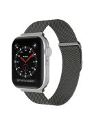 For Apple Watch Series 10 42mm / 9 8 7 41mm / 6 5 4 SE SE (2022) SE (2023) 40mm / 3 2 1 38mm Stylish Milanese Fine Mesh Metal Smart Watch Band Wrist Strap with Mini Buckle - Dark Grey