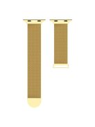 For Apple Watch Series 10 42mm / 9 8 7 41mm / 6 5 4 SE SE (2022) SE (2023) 40mm / 3 2 1 38mm Stylish Milanese Fine Mesh Metal Smart Watch Band Wrist Strap with Mini Buckle - Gold