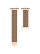 For Apple Watch Series 10 42mm / 9 8 7 41mm / 6 5 4 SE SE (2022) SE (2023) 40mm / 3 2 1 38mm Stylish Milanese Fine Mesh Metal Smart Watch Band Wrist Strap with Mini Buckle - Rose Gold