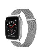 For Apple Watch Series 10 42mm / 9 8 7 41mm / 6 5 4 SE SE (2022) SE (2023) 40mm / 3 2 1 38mm Stylish Milanese Fine Mesh Metal Smart Watch Band Wrist Strap with Mini Buckle - Silver