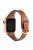 For Apple Watch Series 10 42mm / 9 8 7 41mm / 6 5 4 SE SE (2022) SE (2023) 40mm / 3 2 1 38mm T-Shaped Watch Strap Genuine Leather Wrist Band - Brown / Rose Gold Buckle