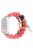 For Apple Watch Series 10 42mm / 9 8 7 41mm / 6 5 4 SE SE (2022) SE (2023) 40mm / 3 2 1 38mm Watch Band Colorful Bead Decorated Bracelet Smart Watch Replacement Strap for Women Girls - Red