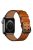 For Apple Watch Series 10 42mm / 9 8 7 41mm / 6 5 4 SE SE (2022) SE (2023) 40mm / 3 2 1 38mm Watch Band Genuine Leather Strap with Stainless Steel Buckle Clasp - Brown / Black Buckle