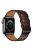 For Apple Watch Series 10 42mm / 9 8 7 41mm / 6 5 4 SE SE (2022) SE (2023) 40mm / 3 2 1 38mm Watch Band Genuine Leather Strap with Stainless Steel Buckle Clasp - Dark Brown