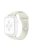 For Apple Watch Series 10 42mm / 9 8 7 41mm / 6 5 4 SE SE (2022) SE (2023) 40mm / 3 2 1 38mm Watch Band Replacement Soft Silicone Sport Strap with Double Buttons Buckle, Size S / M - Antique White