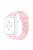 For Apple Watch Series 10 42mm / 9 8 7 41mm / 6 5 4 SE SE (2022) SE (2023) 40mm / 3 2 1 38mm Watch Band Replacement Soft Silicone Sport Strap with Double Buttons Buckle, Size S / M - Pink