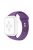 For Apple Watch Series 10 42mm / 9 8 7 41mm / 6 5 4 SE SE (2022) SE (2023) 40mm / 3 2 1 38mm Watch Band Replacement Soft Silicone Sport Strap with Double Buttons Buckle, Size S / M - Purple