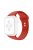 For Apple Watch Series 10 42mm / 9 8 7 41mm / 6 5 4 SE SE (2022) SE (2023) 40mm / 3 2 1 38mm Watch Band Replacement Soft Silicone Sport Strap with Double Buttons Buckle, Size S / M - Red