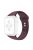 For Apple Watch Series 10 42mm / 9 8 7 41mm / 6 5 4 SE SE (2022) SE (2023) 40mm / 3 2 1 38mm Watch Band Replacement Soft Silicone Sport Strap with Double Buttons Buckle, Size S / M - Wine Red