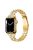 For Apple Watch Series 10 42mm / 9 8 7 41mm / 6 5 4 SE SE (2022) SE (2023) 40mm / 3 2 1 38mm Watch Strap Replacement Stainless Steel Bling Rhinestone Bracelet - Gold