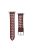 For Apple Watch Series 10 42mm / 9 8 7 41mm / 6 5 4 SE SE (2022) SE (2023) 40mm / 3 2 1 38mm Watch Strap Woven Genuine Leather Watch Band Quick Release Watchband with Buckle - Wine Red / Pink