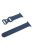 For Apple Watch Series 10 42mm / 9 8 7 41mm / 6 5 4 SE SE (2022) SE (2023) 40mm / 3 2 1 38mm Woven Texture Adjustable Wristband Silicone Smart Watch Strap - Midnight Blue