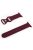 For Apple Watch Series 10 42mm / 9 8 7 41mm / 6 5 4 SE SE (2022) SE (2023) 40mm / 3 2 1 38mm Woven Texture Adjustable Wristband Silicone Smart Watch Strap - Wine Red