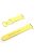 For Apple Watch Series 10 42mm / 9 8 7 41mm / 6 5 4 SE SE (2022) SE (2023) 40mm / 3 2 1 38mm Woven Texture Adjustable Wristband Silicone Smart Watch Strap - Yellow