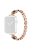 For Apple Watch Series 10 42mm / 9 8 7 41mm / 6 5 4 SE SE (2022) SE (2023) 40mm / 3 2 1 38mm Zinc Alloy Slim Watch Band Rhinestone Decor Bracelet Wrist Strap - Rose Gold / Black