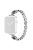 For Apple Watch Series 10 42mm / 9 8 7 41mm / 6 5 4 SE SE (2022) SE (2023) 40mm / 3 2 1 38mm Zinc Alloy Slim Watch Band Rhinestone Decor Bracelet Wrist Strap - Silver / Black