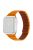 For Apple Watch Series 10 42mm / 9 8 7 41mm / 6 5 4 SE SE (2022) SE (2023) 40mm / 3 2 1 38mm, Dual-Color Magnetic Watch Band Quick Release Genuine Leather Watch Strap - Orange