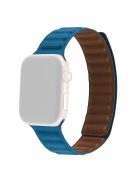 For Apple Watch Series 10 42mm / 9 8 7 41mm / 6 5 4 SE SE (2022) SE (2023) 40mm / 3 2 1 38mm, Genuine Leather Magnetic Watchband Replacement Watch Strap - Cape Orchid