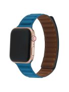 For Apple Watch Series 10 42mm / 9 8 7 41mm / 6 5 4 SE SE (2022) SE (2023) 40mm / 3 2 1 38mm, Genuine Leather Magnetic Watchband Replacement Watch Strap - Cape Orchid