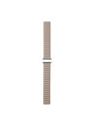 For Apple Watch Series 10 42mm / 9 8 7 41mm / 6 5 4 SE SE (2022) SE (2023) 40mm / 3 2 1 38mm, Genuine Leather Magnetic Watchband Replacement Watch Strap - Khaki