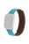 For Apple Watch Series 10 42mm / 9 8 7 41mm / 6 5 4 SE SE (2022) SE (2023) 40mm / 3 2 1 38mm, Genuine Leather Magnetic Watchband Replacement Watch Strap - Lake Blue