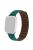 For Apple Watch Series 10 42mm / 9 8 7 41mm / 6 5 4 SE SE (2022) SE (2023) 40mm / 3 2 1 38mm, Genuine Leather Magnetic Watchband Replacement Watch Strap - Peacock Green