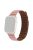 For Apple Watch Series 10 42mm / 9 8 7 41mm / 6 5 4 SE SE (2022) SE (2023) 40mm / 3 2 1 38mm, Genuine Leather Magnetic Watchband Replacement Watch Strap - Pink