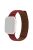 For Apple Watch Series 10 42mm / 9 8 7 41mm / 6 5 4 SE SE (2022) SE (2023) 40mm / 3 2 1 38mm, Genuine Leather Magnetic Watchband Replacement Watch Strap - Wine Red