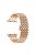 For Apple Watch Series 10 42mm / 9 8 7 41mm / SE (2023) SE (2022) SE 6 5 4 40mm / 3 2 1 38mm 316L Stainless Steel Smart Watch Band Strap with Butterfly Buckle - Rose Gold Color