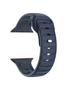 For Apple Watch Series 10 42mm / 9 8 7 41mm / SE (2023) SE (2022) SE 6 5 4 40mm / 3 2 1 38mm Band Fluororubber Watch Straps - Blue