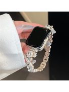 For Apple Watch Series 10 42mm / 9 8 7 41mm / SE (2023) SE (2022) SE 6 5 4 40mm / 3 2 1 38mm Band Zircon Gems Bracelet - Starlight