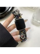 For Apple Watch Series 10 42mm / 9 8 7 41mm / SE (2023) SE (2022) SE 6 5 4 40mm / 3 2 1 38mm Bracelet Plush Watch Strap - Black