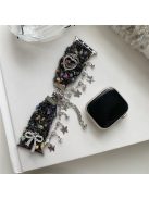 For Apple Watch Series 10 42mm / 9 8 7 41mm / SE (2023) SE (2022) SE 6 5 4 40mm / 3 2 1 38mm Bracelet Plush Watch Strap - Black