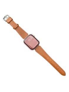   For Apple Watch Series 10 42mm / 9 8 7 41mm / SE (2023) SE (2022) SE 6 5 4 40mm / 3 2 1 38mm Cowhide Leather Watch Band - Brown