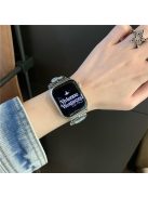 For Apple Watch Series 10 42mm / 9 8 7 41mm / SE (2023) SE (2022) SE 6 5 4 40mm / 3 2 1 38mm Denim Cloth Band Heart Pendant Strap - Blue