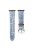 For Apple Watch Series 10 42mm / 9 8 7 41mm / SE (2023) SE (2022) SE 6 5 4 40mm / 3 2 1 38mm Denim Watchband - Snowflake Blue