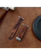 For Apple Watch Series 10 42mm / 9 8 7 41mm / SE (2023) SE (2022) SE 6 5 4 40mm / 3 2 1 38mm Genuine Cow Leather Watch Band - Matte Brown