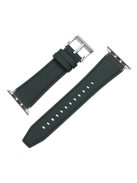 For Apple Watch Series 10 42mm / 9 8 7 41mm / SE (2023) SE (2022) SE 6 5 4 40mm / 3 2 1 38mm Genuine Leather Watch Strap - Blue