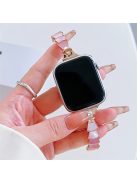 For Apple Watch Series 10 42mm / 9 8 7 41mm / SE (2023) SE (2022) SE 6 5 4 40mm / 3 2 1 38mm Gradient Shell Bracelet Watch Band - Rose Gold+Pink