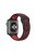 For Apple Watch Series 10 42mm / 9 8 7 41mm / SE (2023) SE (2022) SE 6 5 4 40mm / 3 2 1 38mm Hollow Silicone Watch Strap Dual Color Adjustable Wristband - Red