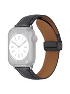 For Apple Watch Series 10 42mm / 9 8 7 41mm / SE (2023) SE (2022) SE 6 5 4 40mm / 3 2 1 38mm Litchi Texture Leather Watch Band - Grey