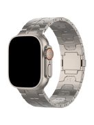 For Apple Watch Series 10 42mm / 9 8 7 41mm / SE (2023) SE (2022) SE 6 5 4 40mm / 3 2 1 38mm Magnetic Buckle Titanium Alloy Band - Titanium