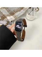 For Apple Watch Series 10 42mm / 9 8 7 41mm / SE (2023) SE (2022) SE 6 5 4 40mm / 3 2 1 38mm Magnetic Buckle Woolen Strap - Blue+Black