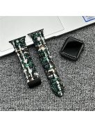 For Apple Watch Series 10 42mm / 9 8 7 41mm / SE (2023) SE (2022) SE 6 5 4 40mm / 3 2 1 38mm Magnetic Plush Watch Band - Green