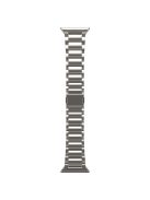 For Apple Watch Series 10 42mm / 9 8 7 41mm / SE (2023) SE (2022) SE 6 5 4 40mm / 3 2 1 38mm Magnetic Titanium Steel Watch Strap - Titanium Color