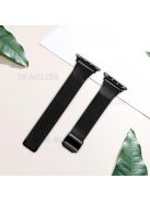 For Apple Watch Series 10 42mm / 9 8 7 41mm / SE (2023) SE (2022) SE 6 5 4 40mm / 3 2 1 38mm Milanese Stainless Steel Magnetic Mesh Watch Band  - Black