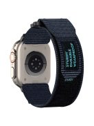 For Apple Watch Series 10 42mm / 9 8 7 41mm / SE (2023) SE (2022) SE 6 5 4 40mm / 3 2 1 38mm Nylon Band Sticky Magic Clasp Bracelet - Blue