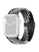 For Apple Watch Series 10 42mm / 9 8 7 41mm / SE (2023) SE (2022) SE 6 5 4 40mm / 3 2 1 38mm Nylon Strap Replacement - Gradient Grey