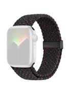 For Apple Watch Series 10 42mm / 9 8 7 41mm / SE (2023) SE (2022) SE 6 5 4 40mm / 3 2 1 38mm Nylon Strap Replacement - Starlight Black